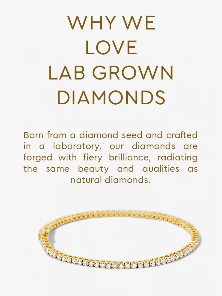 Classic Lab Diamond Tennis Bracelet - Image 5