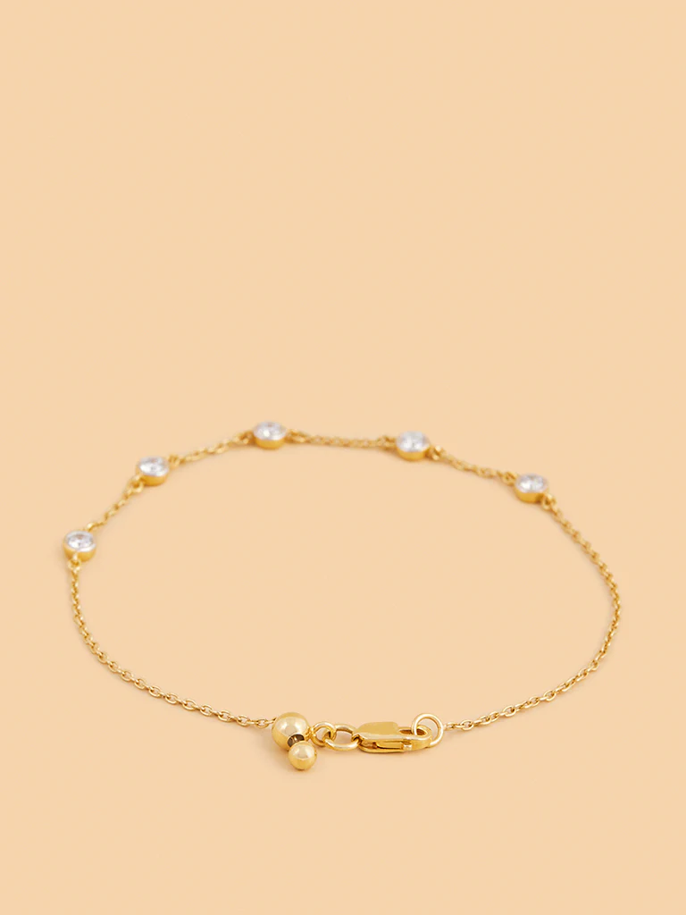 Dazzling Lab Diamond Chain Bracelet - Image 2