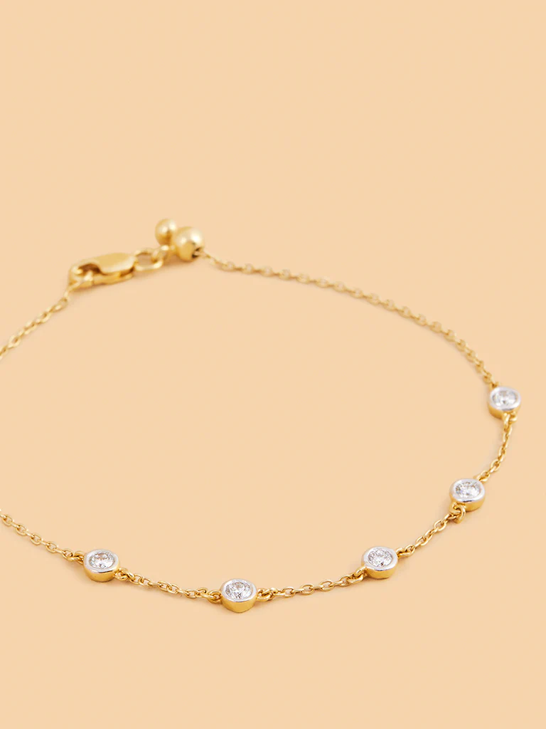Dazzling Lab Diamond Chain Bracelet - Image 3