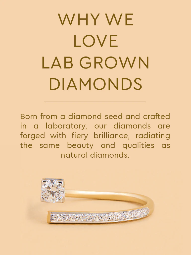 Edgy Lab Diamond Solitaire Ring - Image 5