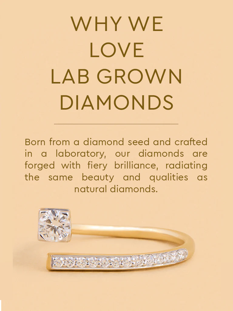 Edgy Lab Diamond Solitaire Ring - Image 5