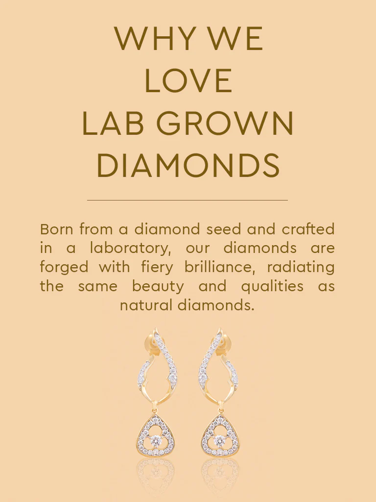 Elegant Drop Earrings with Lab Diamond Accents - Image 4