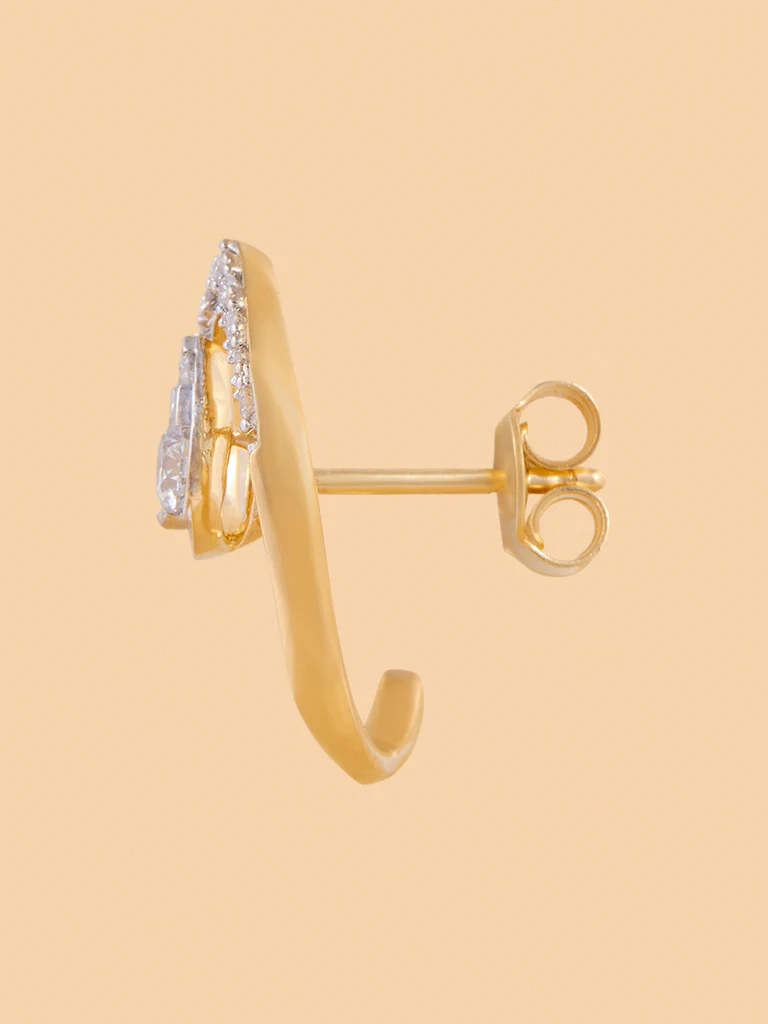 Elegant Teardrop Lab Diamond Earrings - Image 3