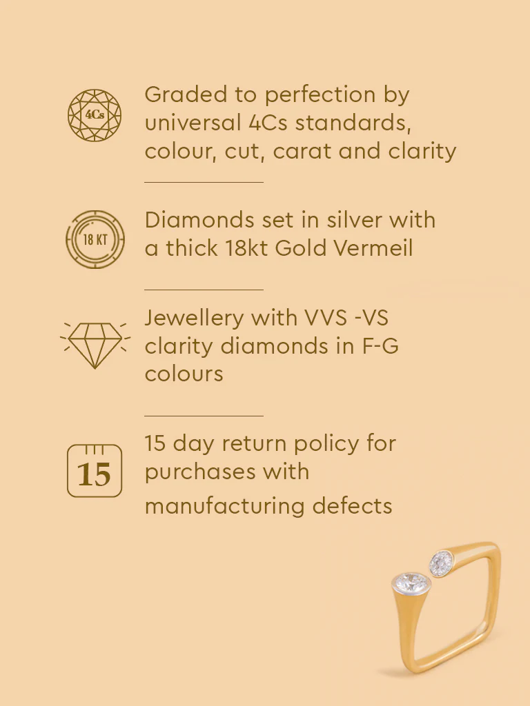 Elegant Twin Lab Diamond Ring - Image 5