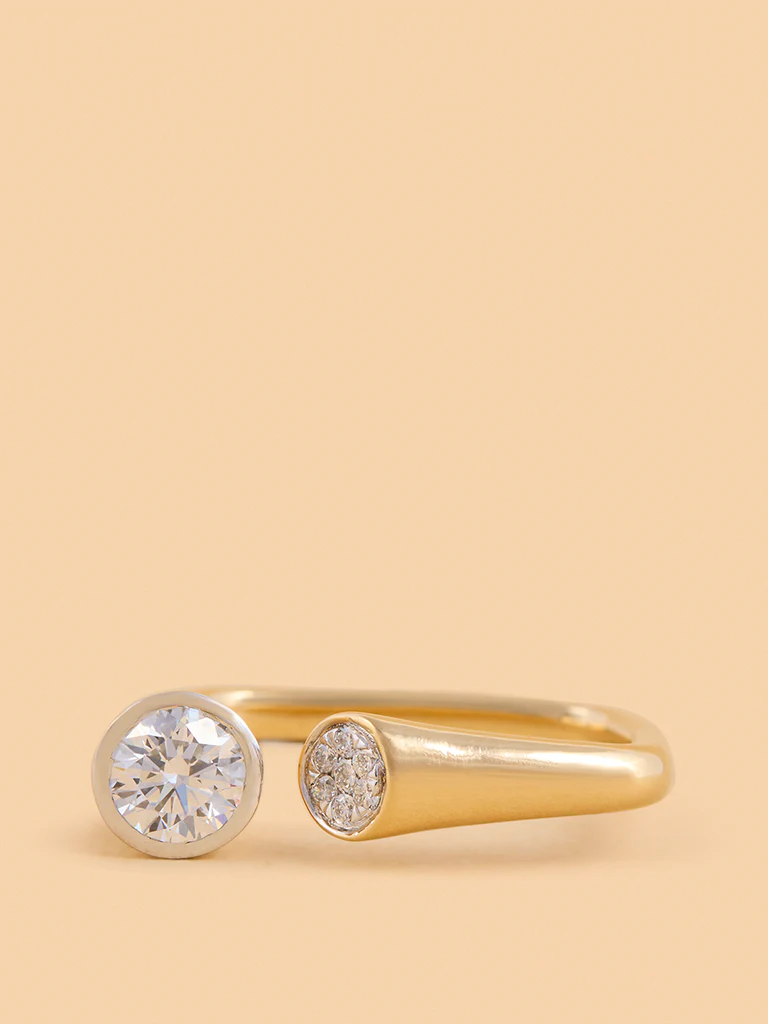 Elegant Twin Lab Diamond Ring - Image 2