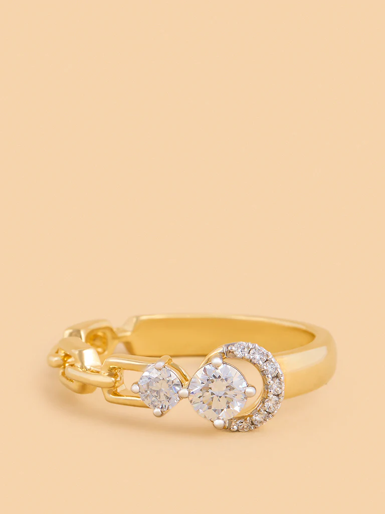 Eternal Circle Chain Lab Diamond Ring - Image 2