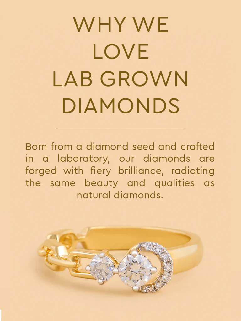 Eternal Circle Chain Lab Diamond Ring - Image 4