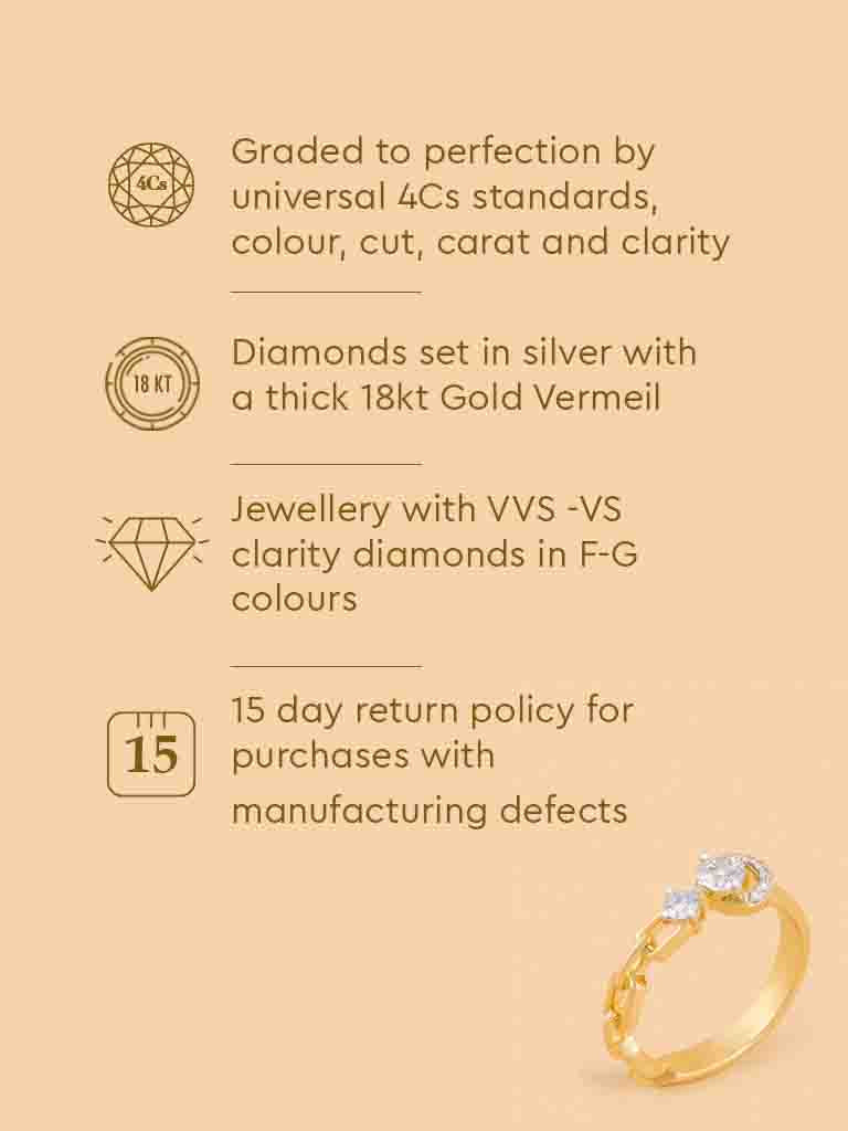 Eternal Circle Chain Lab Diamond Ring - Image 5