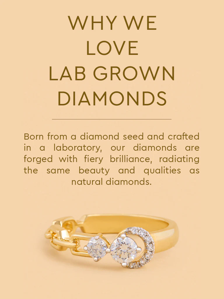 Eternal Circle Chain Lab Diamond Ring - Image 4