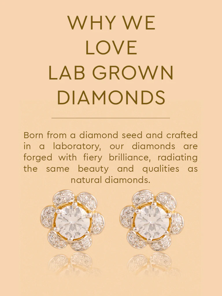 Gold Classic Floral Earrings - Image 4
