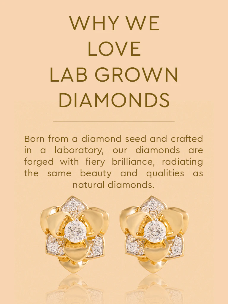 Gold Multilayer Rose Earrings - Image 4