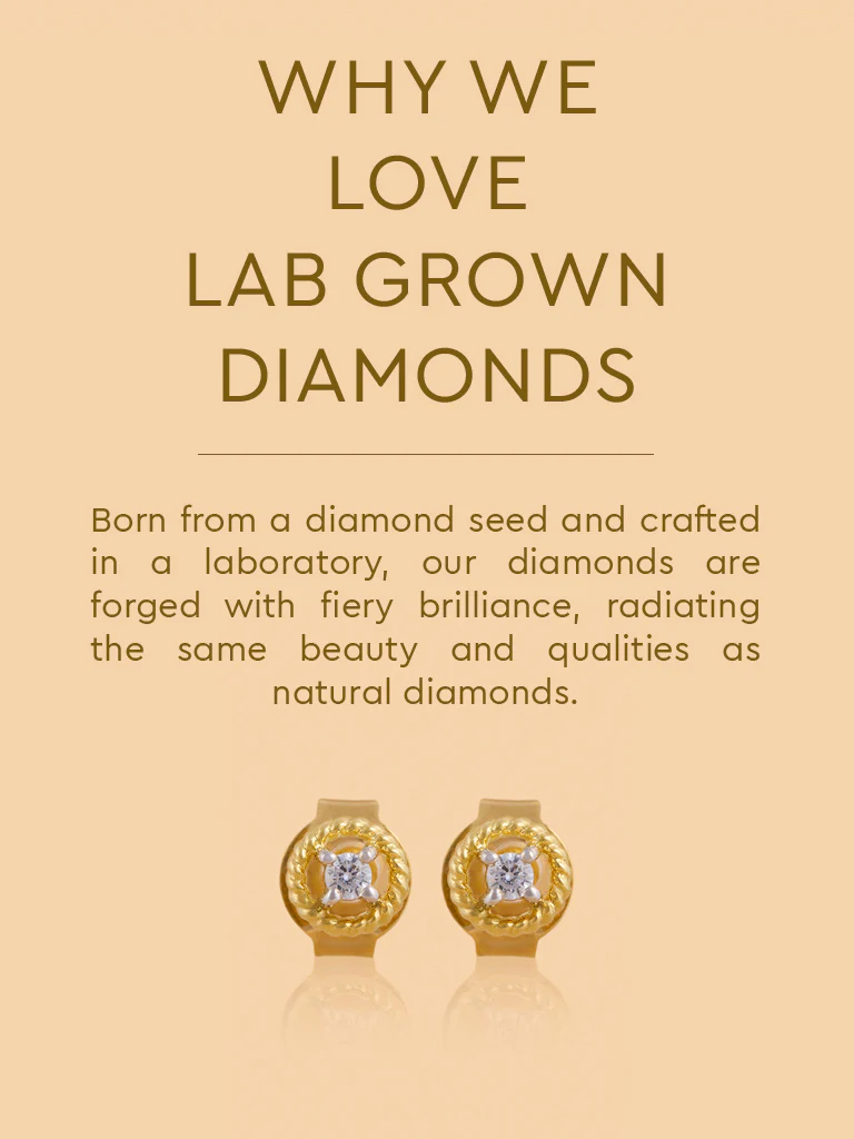 Halo Twisted Lab Diamond Earrings - Image 4