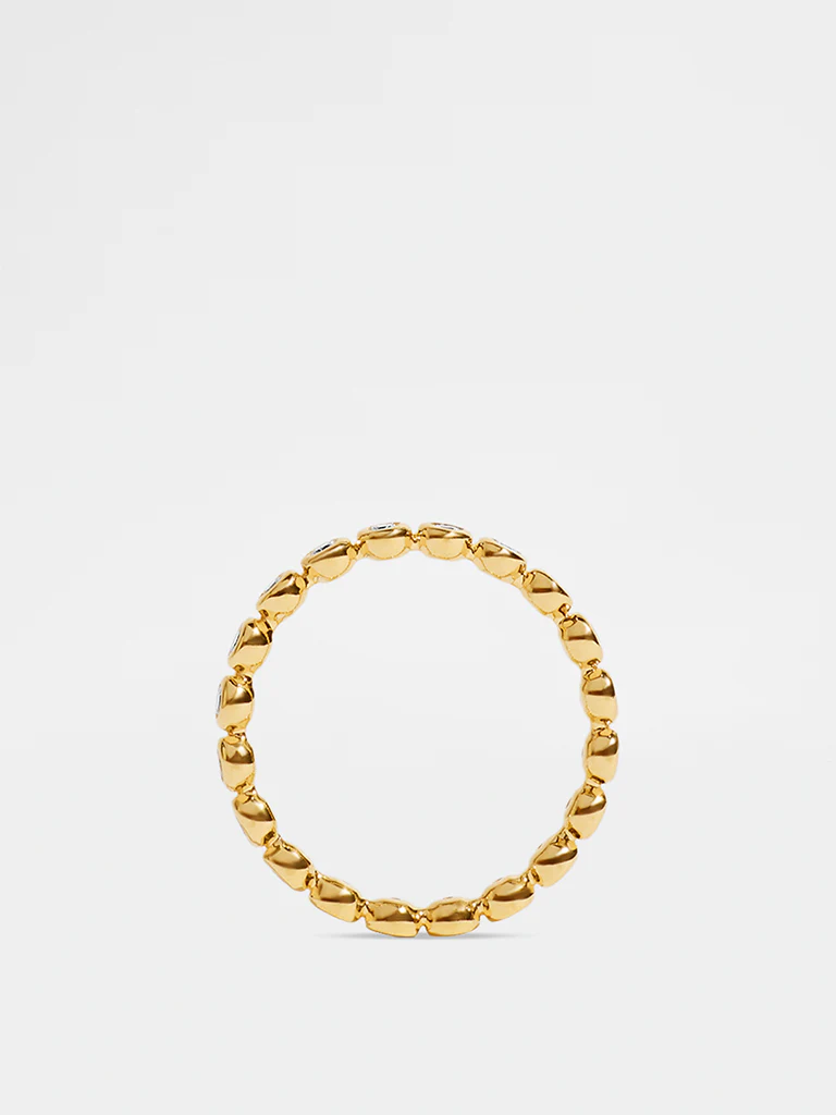 Lab Diamond Bezel Stacker Ring - Image 4