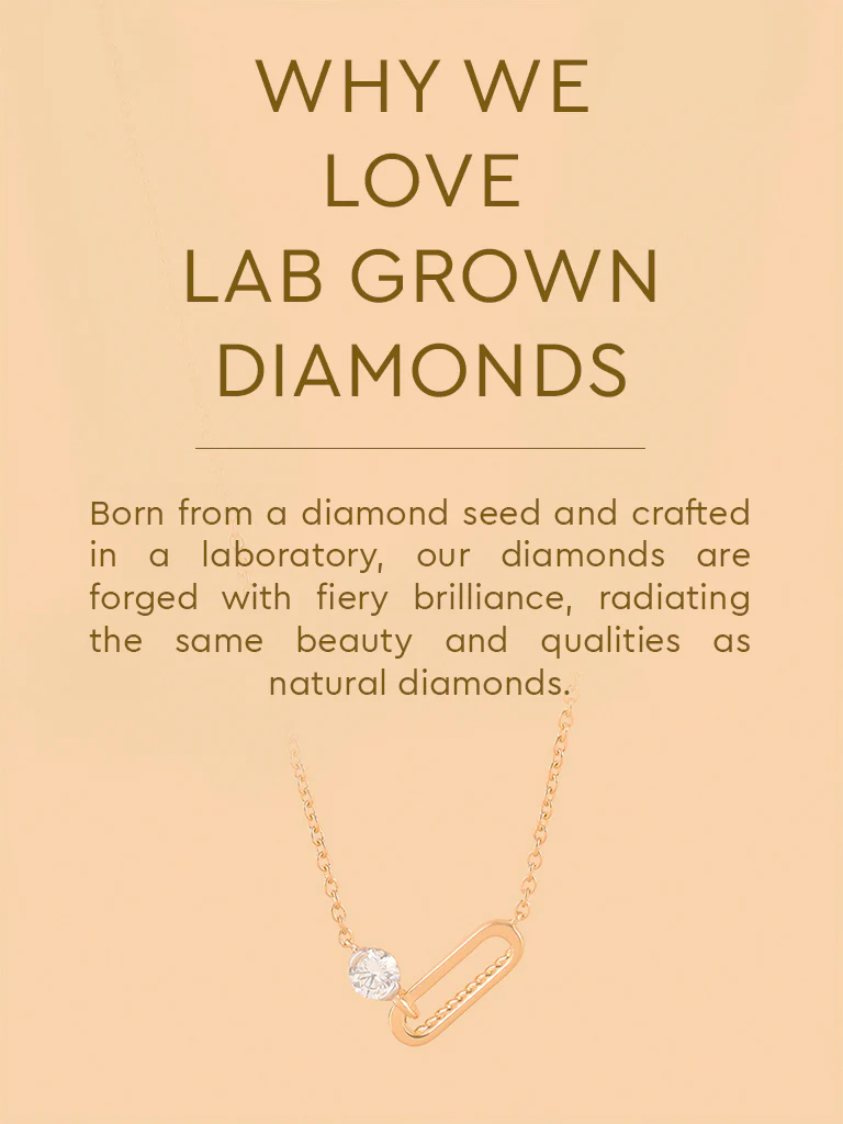 Linked Lab-Diamond Pendant Necklace - Image 4