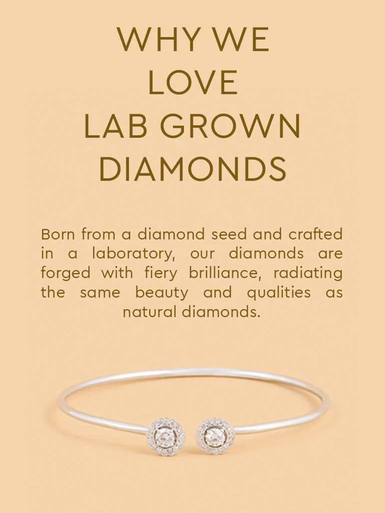 Lumina Solitaire Lab Diamond Bangle Bracelet - Image 4