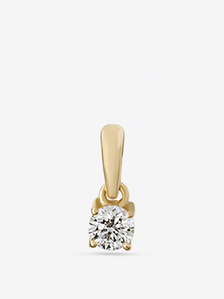 Micro Comet Solitaire Lab Diamond Pendant - Image 4