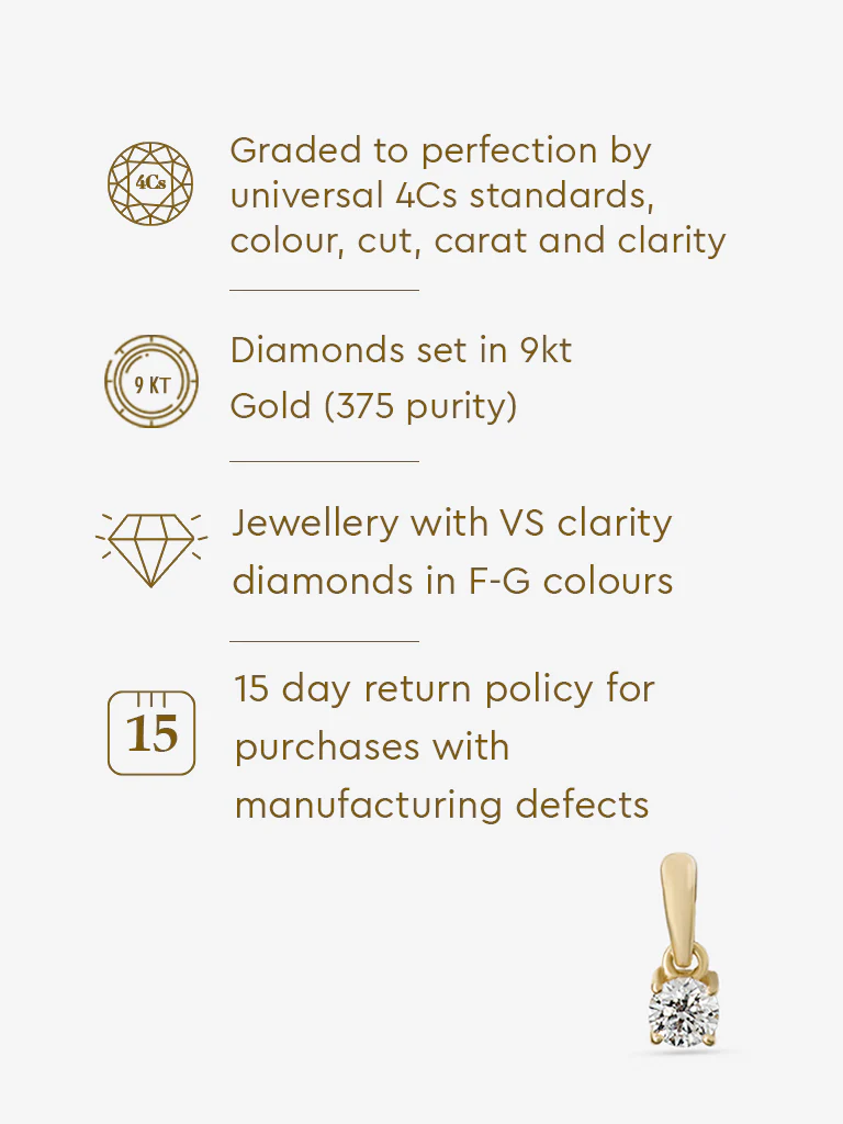 Micro Comet Solitaire Lab Diamond Pendant - Image 6