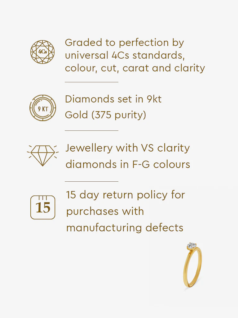 Micro Comet Solitaire Lab Diamond Ring - Image 7