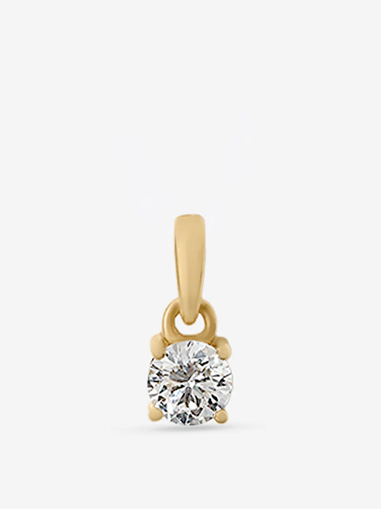 Mini Comet Solitaire Lab Diamond Pendant - Image 4