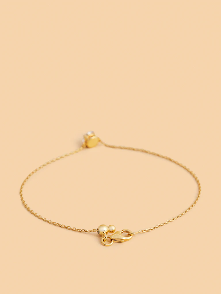 Minimalist Lab Diamond Chain Bracelet - Image 2