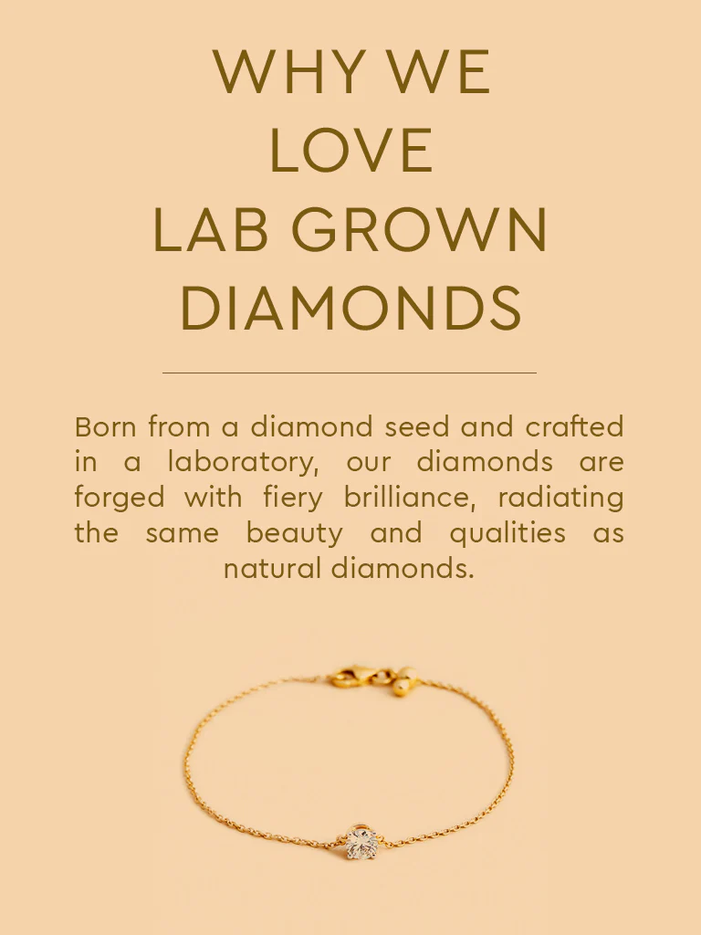 Minimalist Lab Diamond Chain Bracelet - Image 4