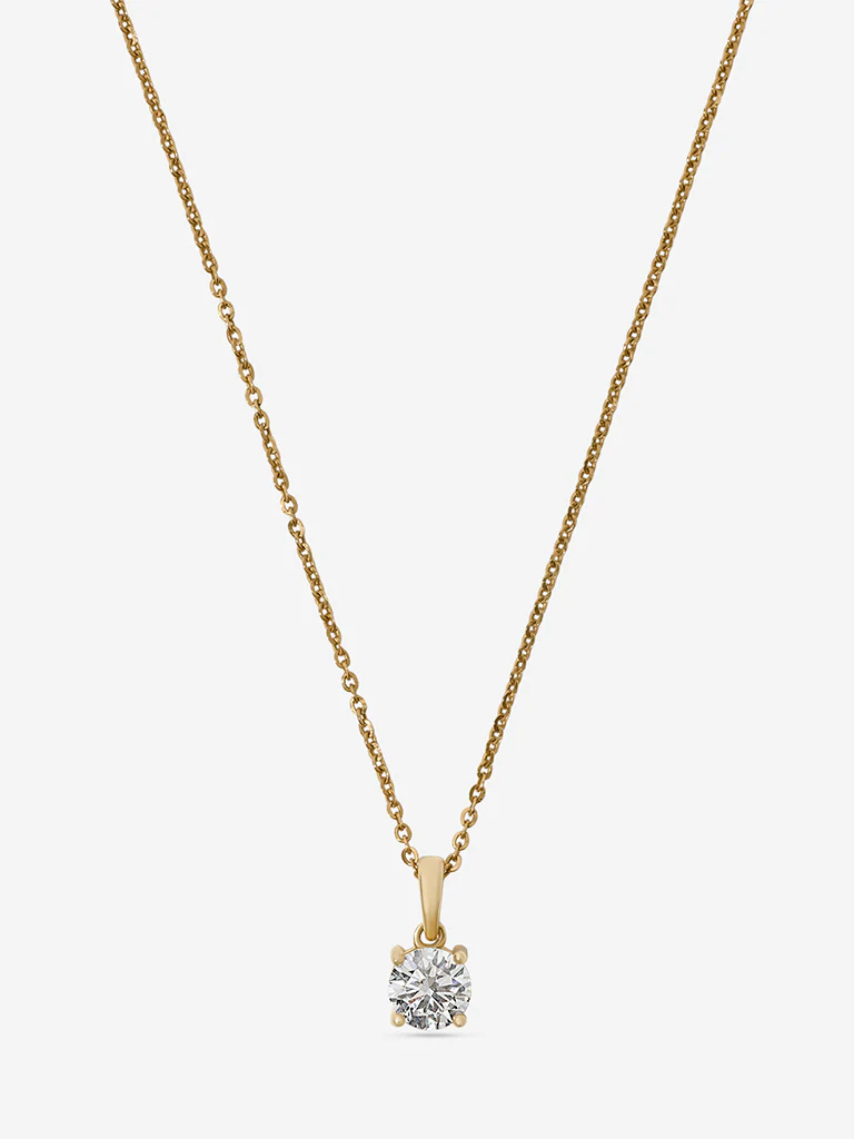 Petite Comet Solitaire Lab Diamond Pendant - Image 3