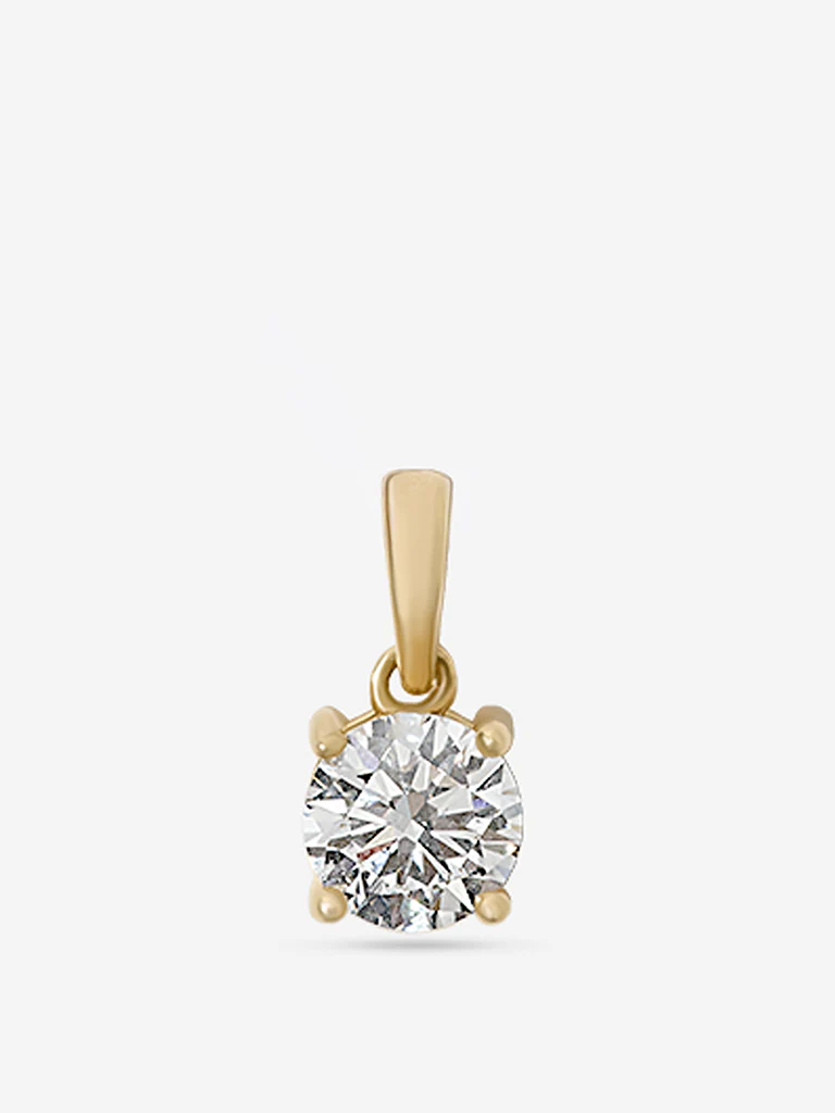 Petite Comet Solitaire Lab Diamond Pendant - Image 4