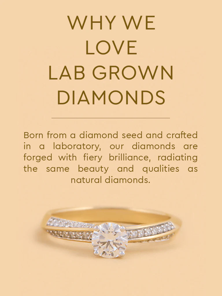 Radiant Round Lab Diamond Solitaire Ring - Image 4