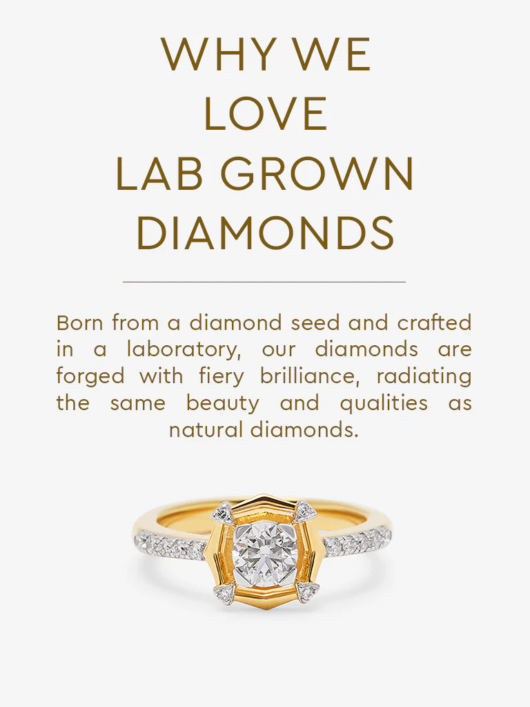 Sculpted Lab Diamond Ring - Image 5