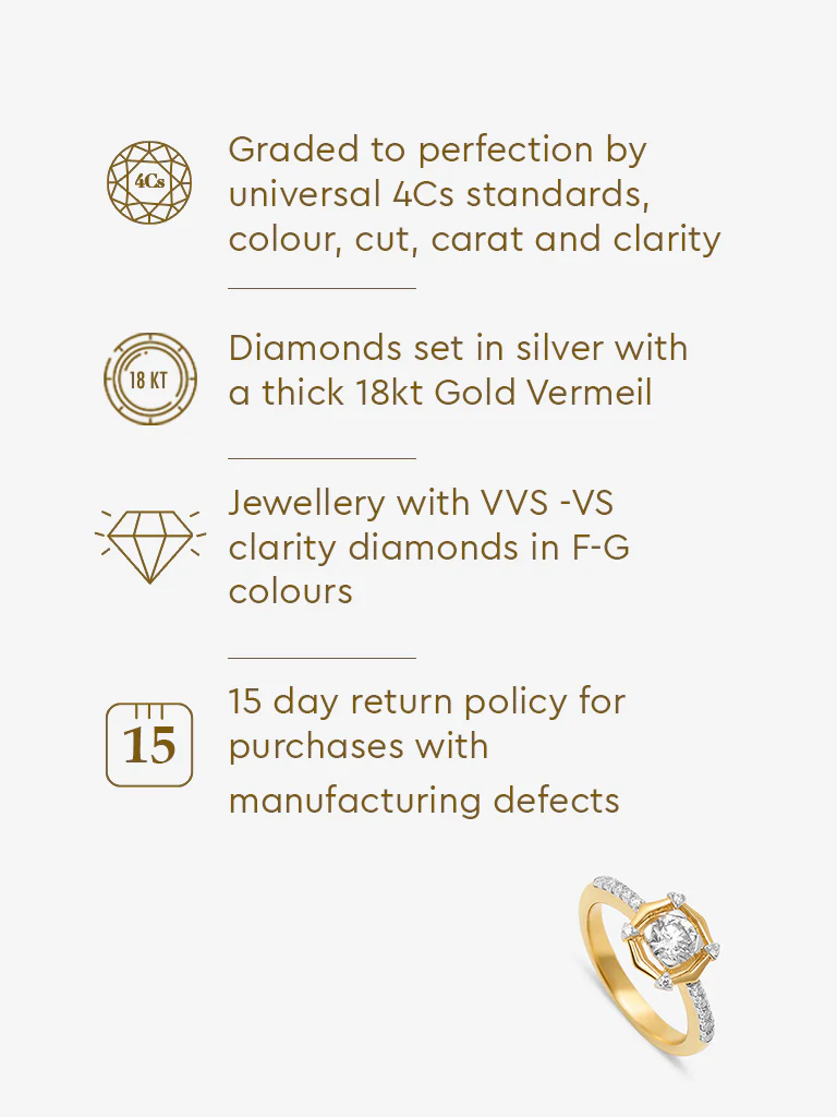 Sculpted Lab Diamond Ring - Image 6