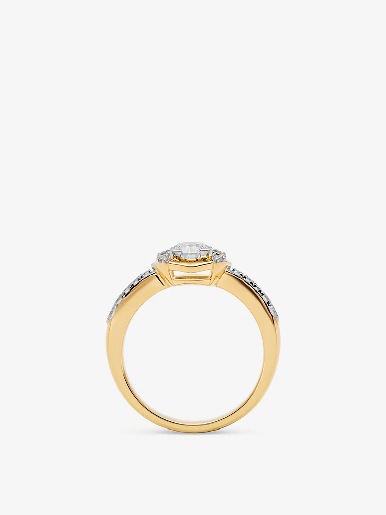 Sculpted Lab Diamond Ring - Image 4