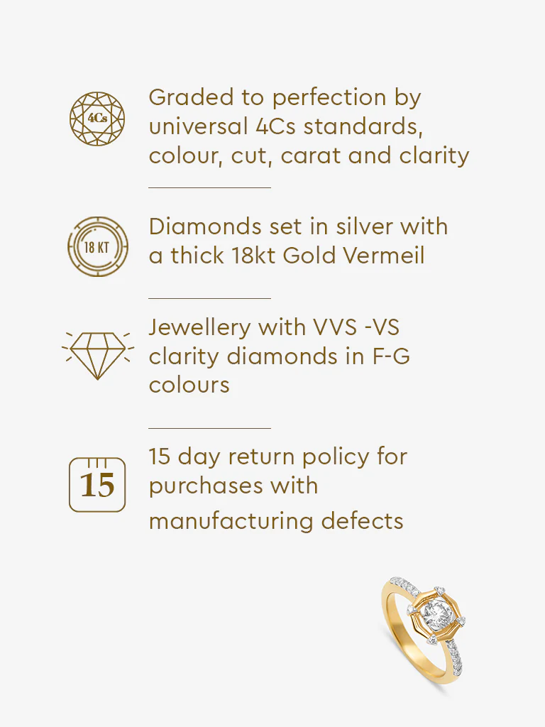 Sculpted Lab Diamond Ring - Image 6