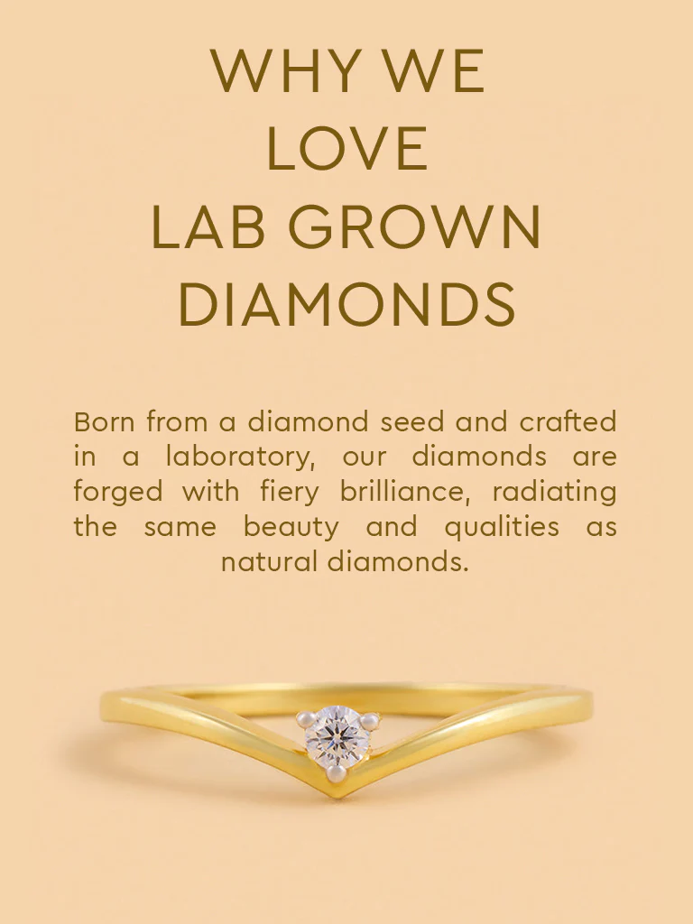 Sleek Wave Lab Diamond Ring - Image 4