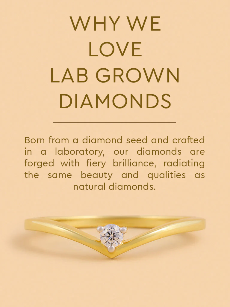 Sleek Wave Lab Diamond Ring - Image 5