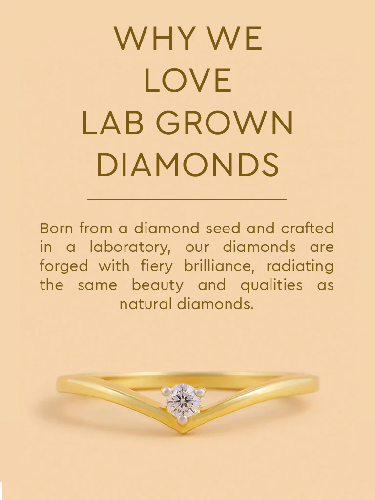 Sleek Wave Lab Diamond Ring - Image 4