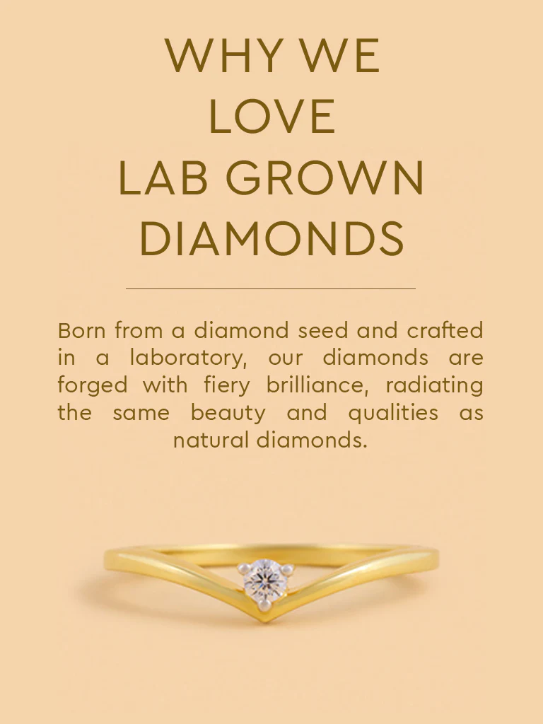 Sleek Wave Lab Diamond Ring - Image 4