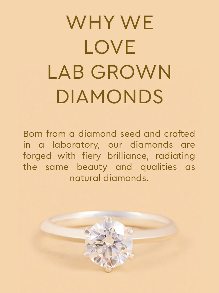 Sparkling Lab Diamond Solitaire Ring - Image 4