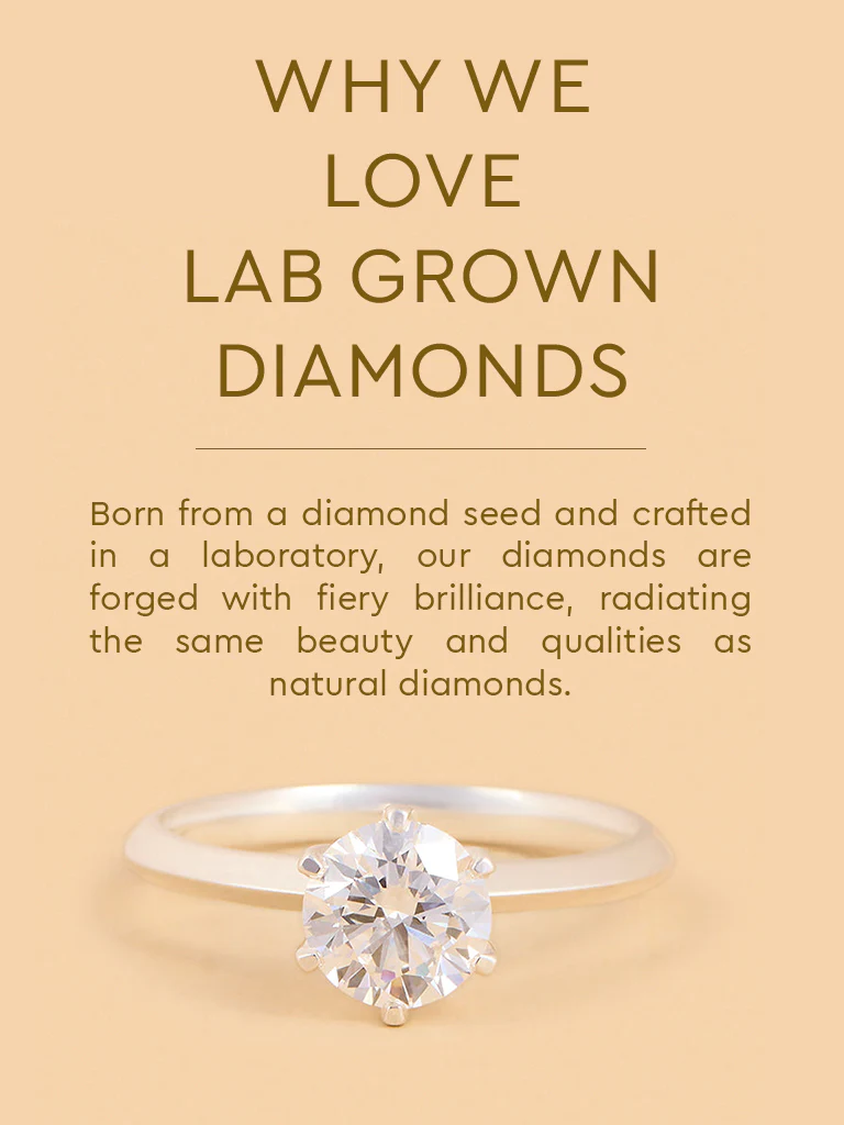 Sparkling Lab Diamond Solitaire Ring - Image 4