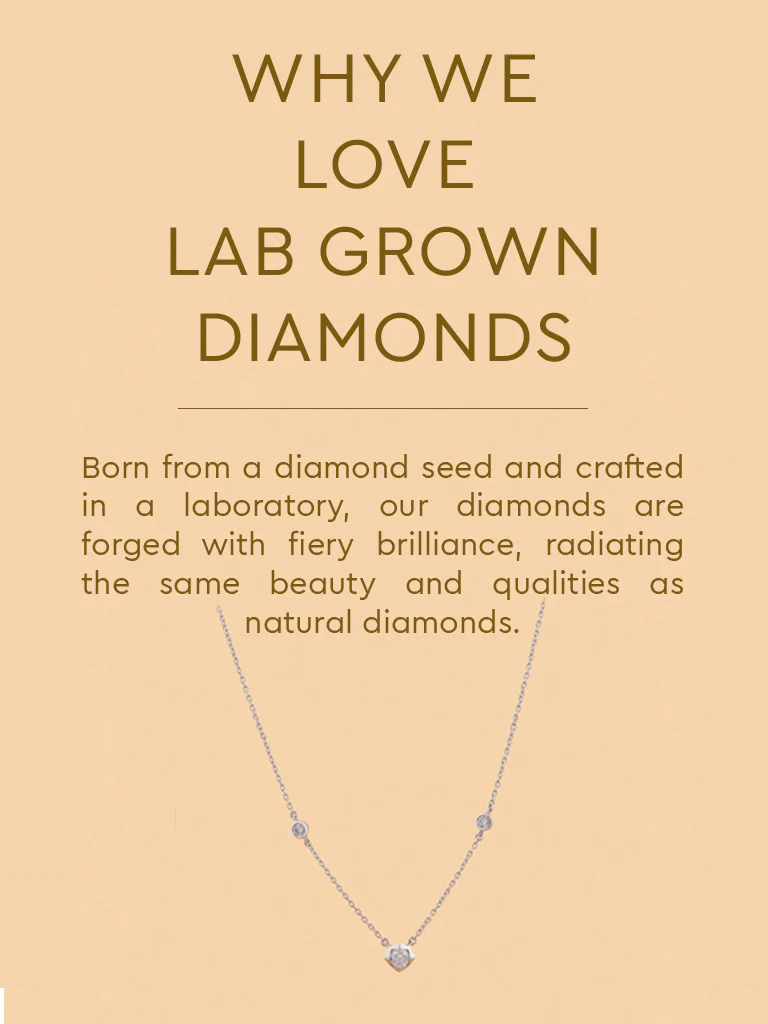 Stellar Triple Lab Diamond Pendant Necklace - Image 4
