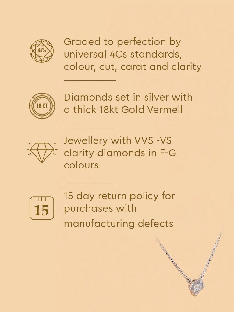 Stellar Triple Lab Diamond Pendant Necklace - Image 5
