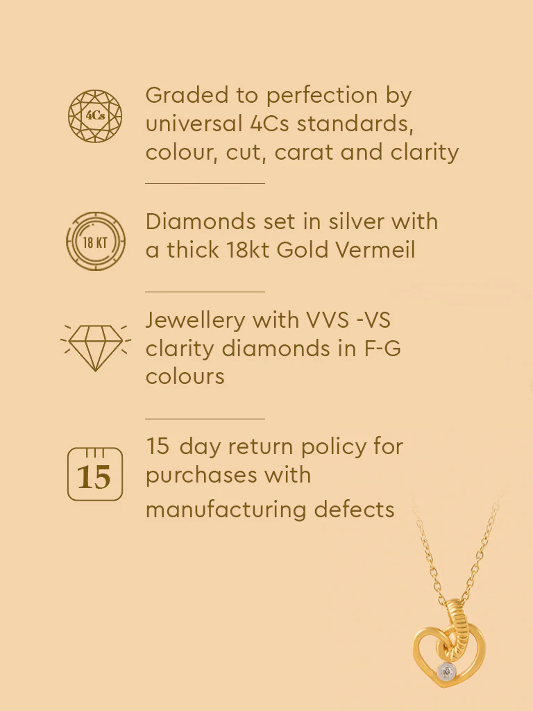 Tangled Lab Diamond Rope Heart Necklace - Image 5