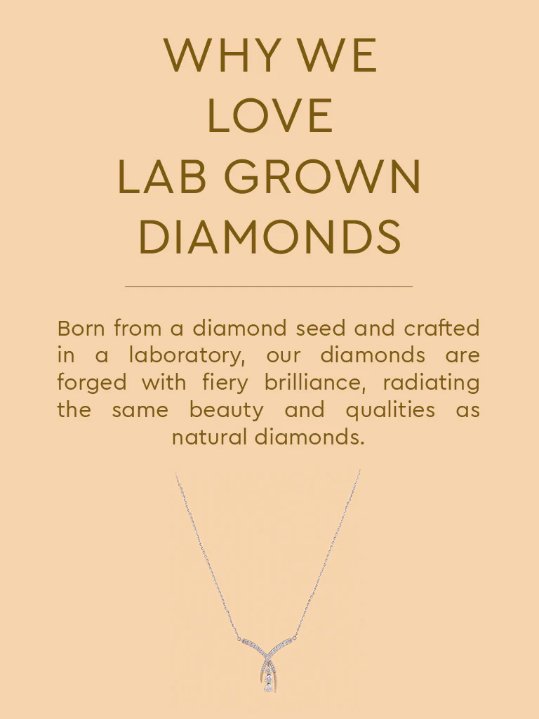 Timeless Lab Diamond Drop Pendant Necklace - Image 4