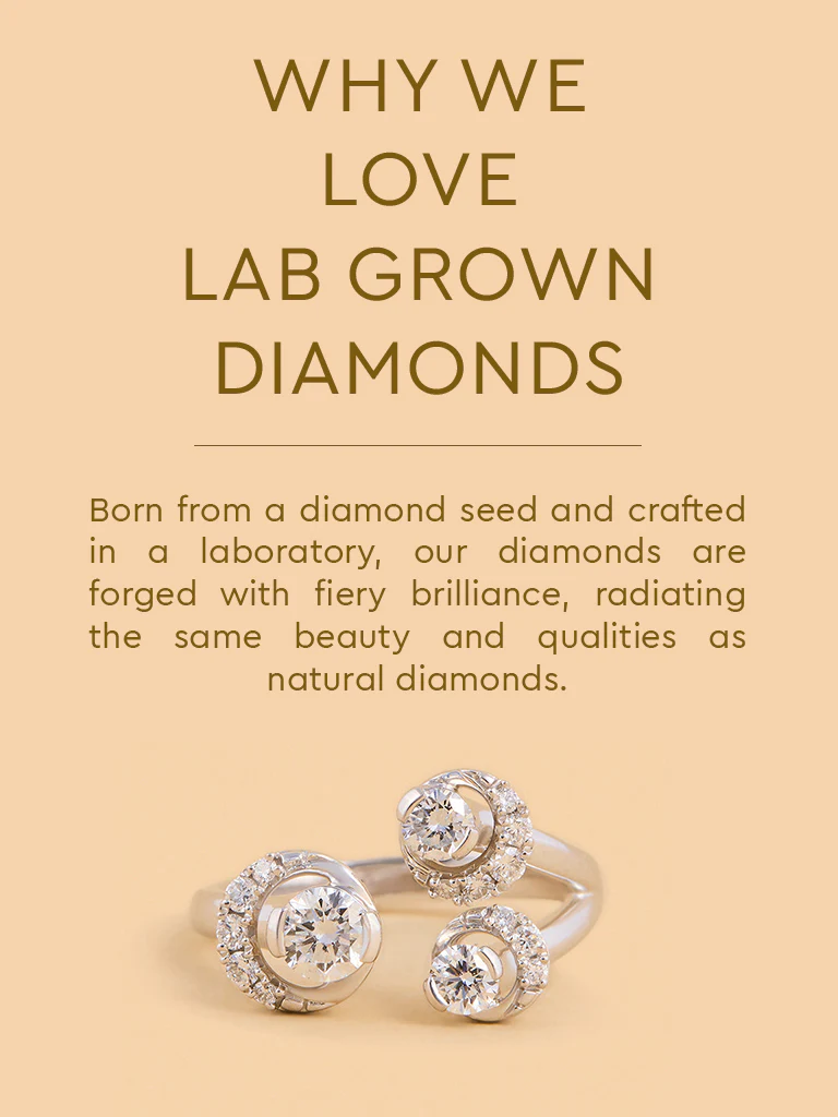 Triple Cluster Lab Diamond Ring - Image 4
