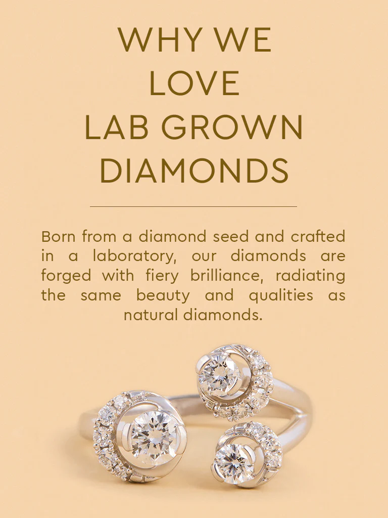 Triple Cluster Lab Diamond Ring - Image 4