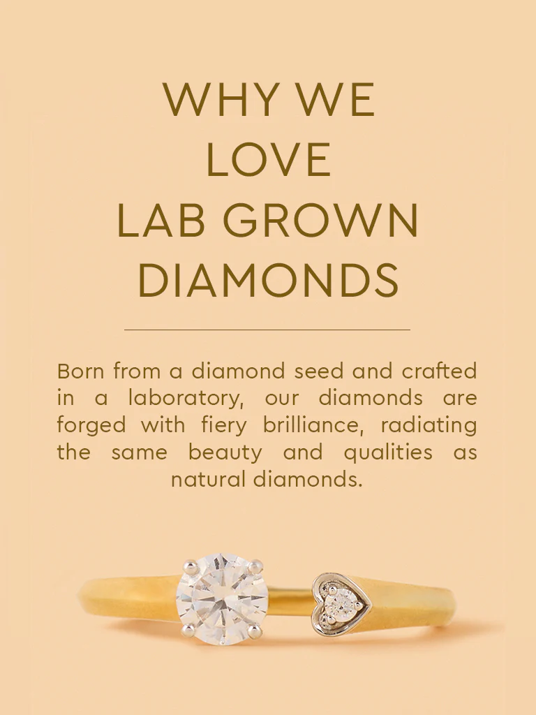 Twin Gold Plated Lab Diamond Heart Open Ring - Image 4