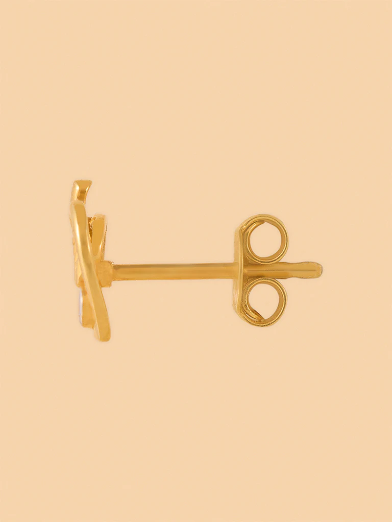 Twisted Lab Diamond Rope Heart Studs - Image 3