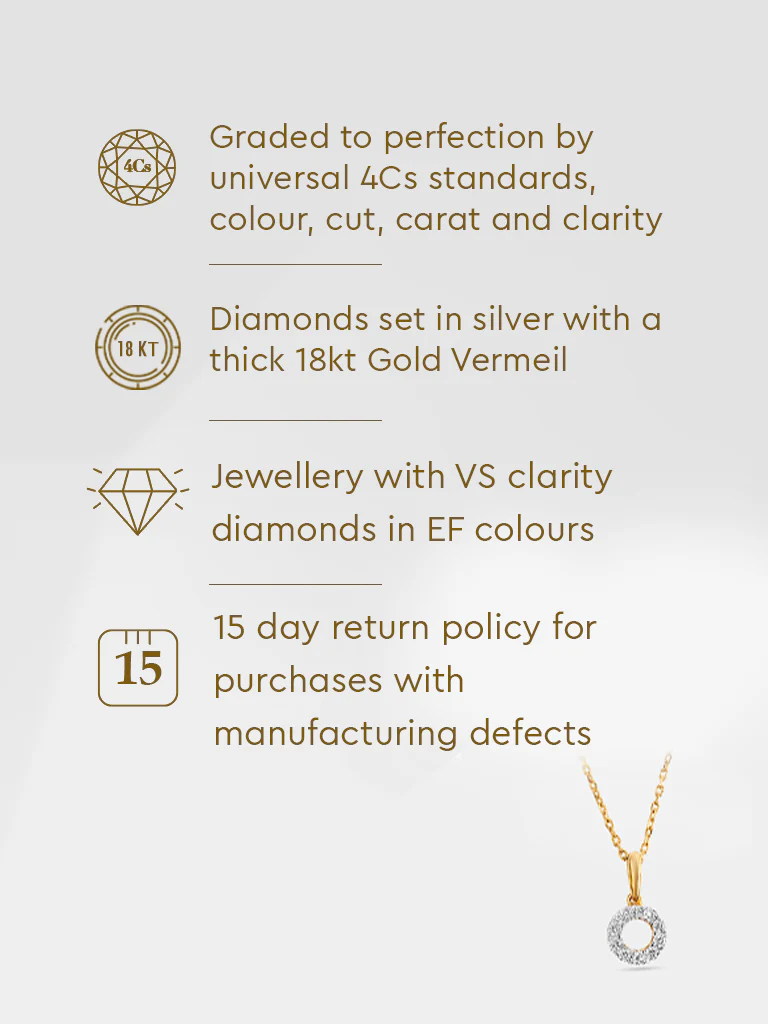 Yellow Lab Diamond Circle of Life Necklace - Image 6