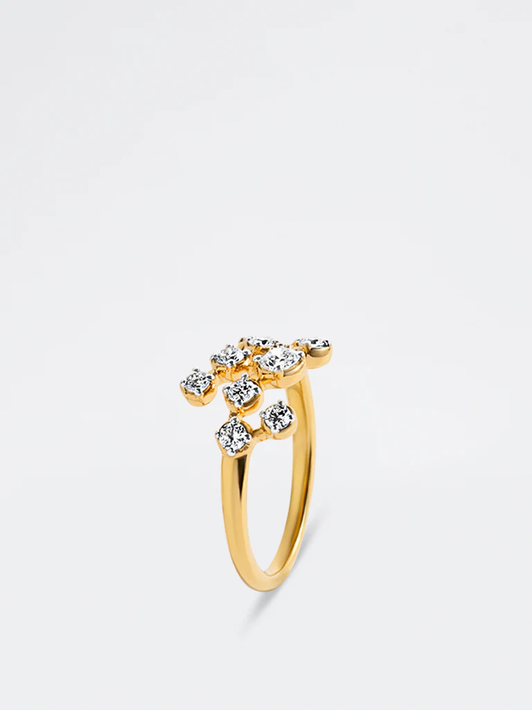 Yellow Lab Diamond Harmony Ring - Image 4