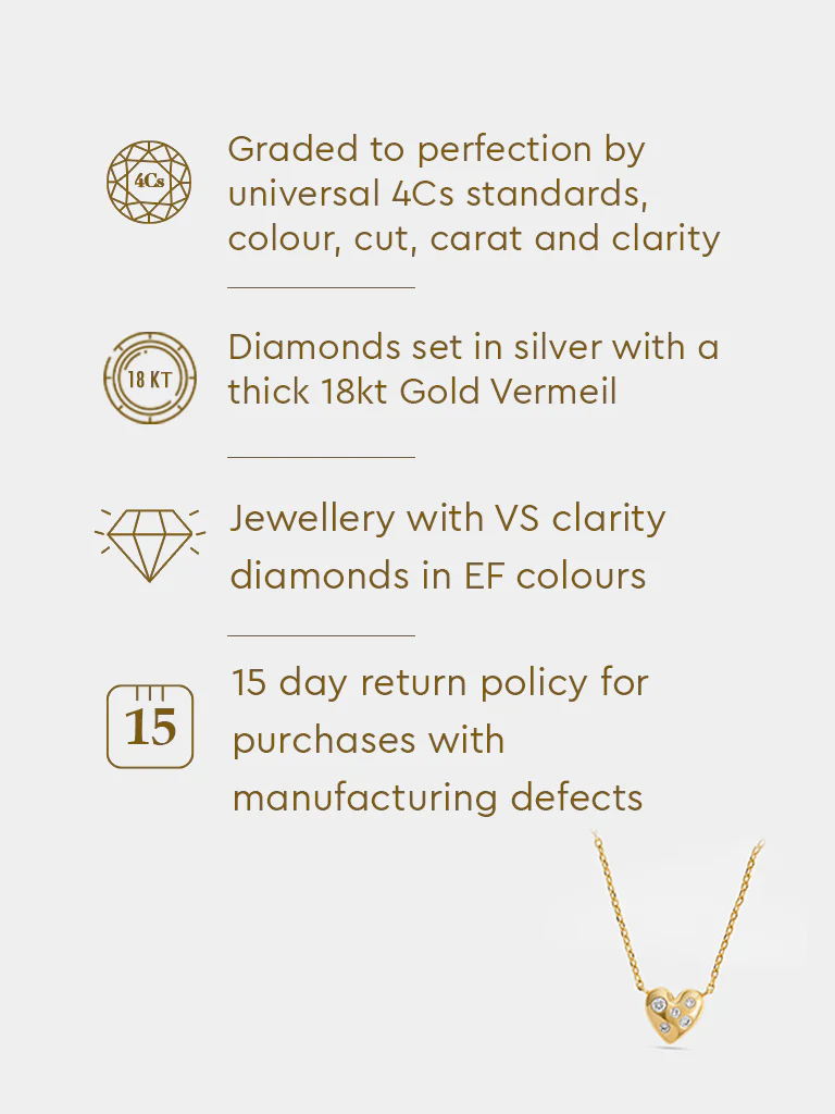 Yellow Lab Diamond Heart Necklace - Image 6