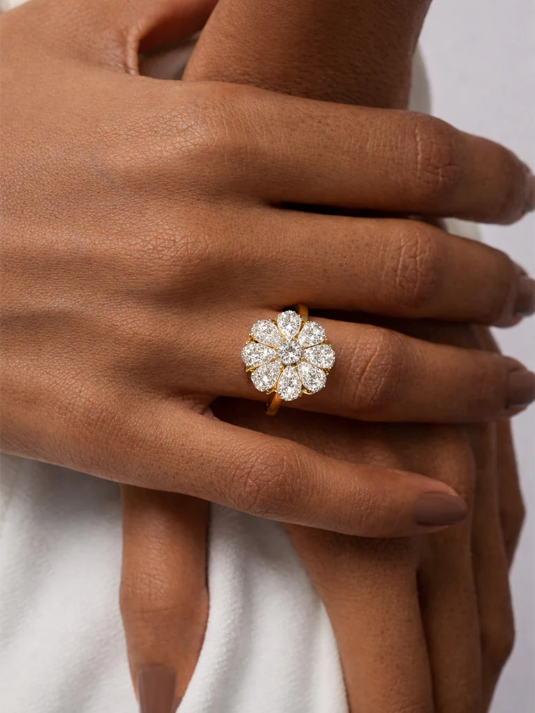 Floral Diamond Ring